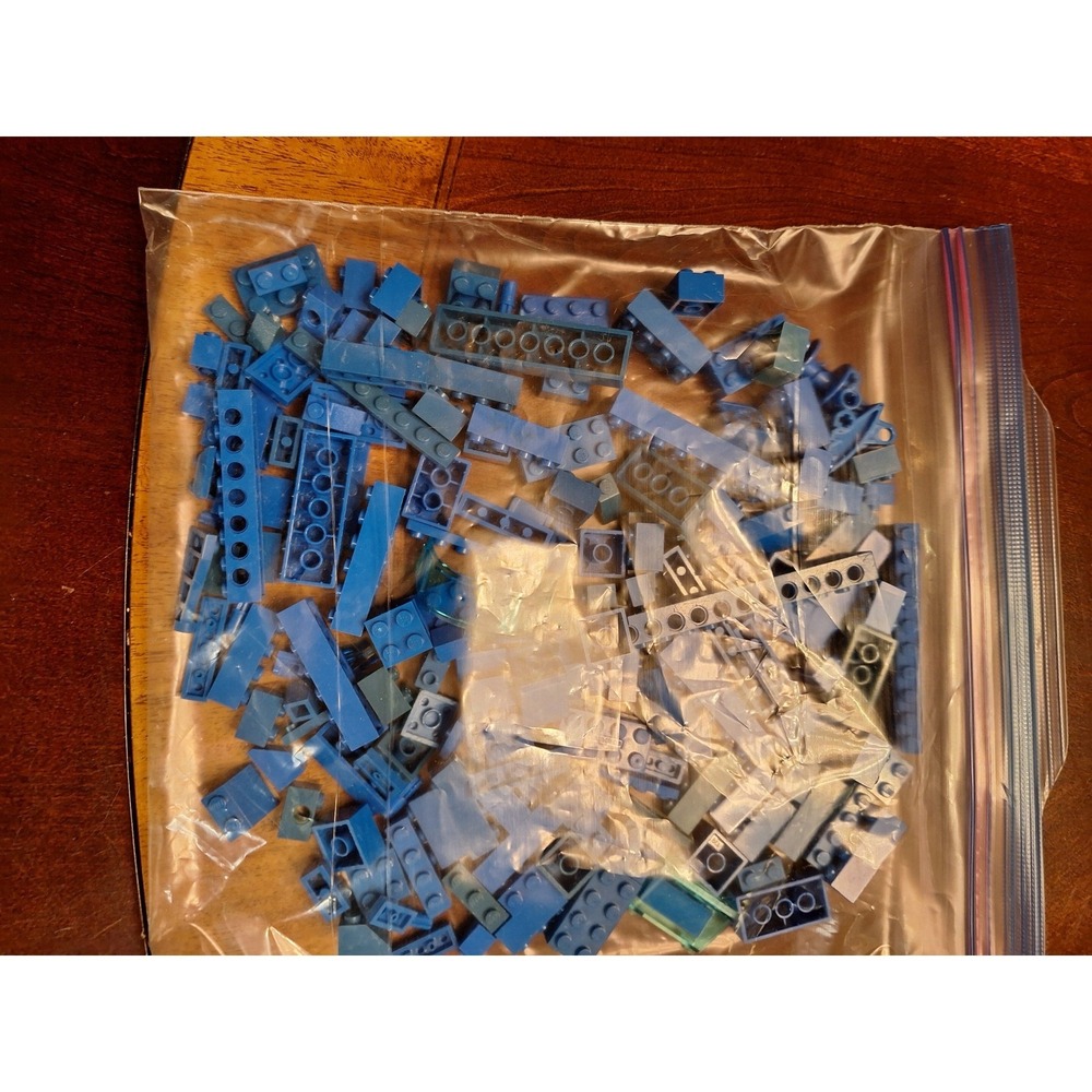 LEGO Blue Bulk Bricks and Parts 1/2 pound bag of Mixed Assorted Specialty Pieces - Picture 5 of 13